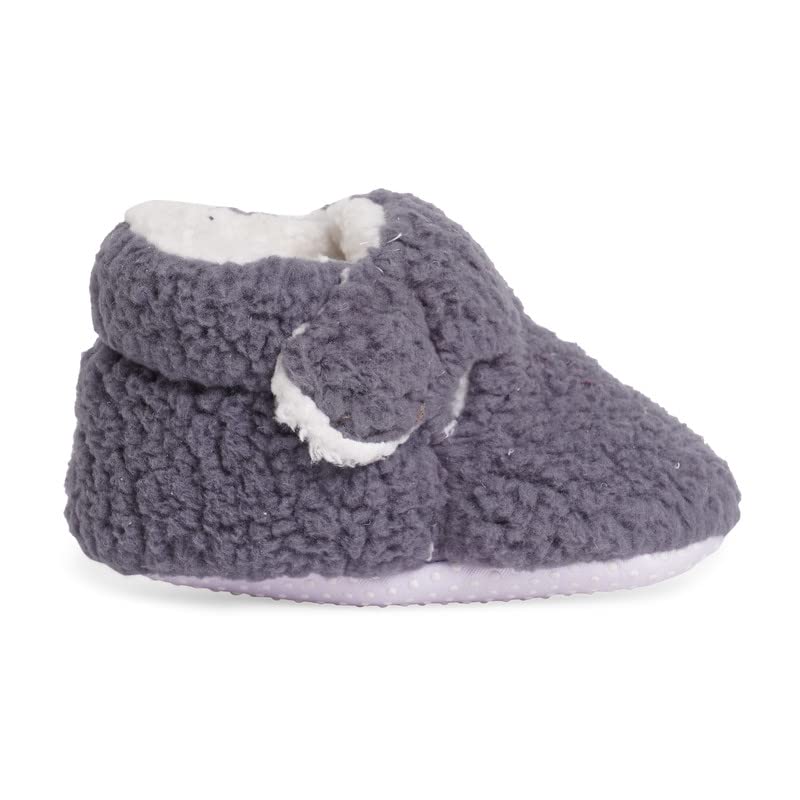 CHIU Present New Born Baby Bootie Shoes white woolen fur Boys & Girls Printed blue Booties 3 51tK S+Fo5L