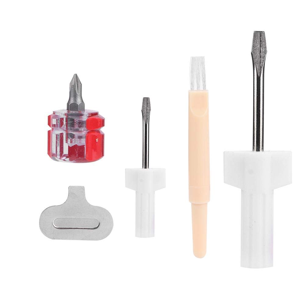 Kit de reparación de máquina de coser, 5 destornilladores para máquina de coser, herramienta de extracción de hilo para máquinas de coser, accesorios de reparación de placas de aguja 5