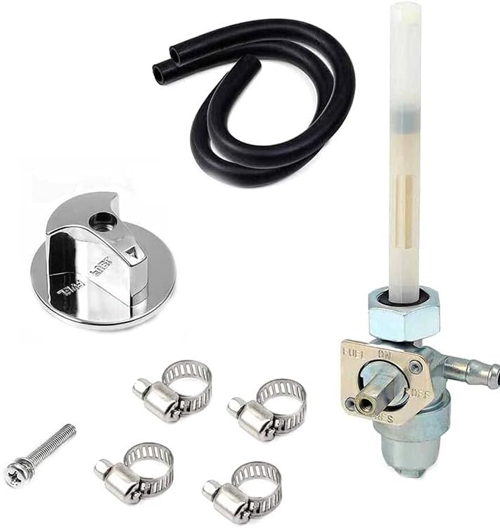 16950-HC0-015 16950-HM3-A61 Fuel Valve Petcock,Gas Fuel Vavle Petcock Shut Off Tank Switch Fits for Honda TRX250X TRX300EX (Single branch)