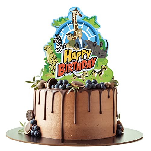 Treasures Gifted Officially Licensed Wild Kratts Birthday Party Supplies - 1 Cake Topper - Wild Kratts Birthday Party Supplies - Cake Decorations