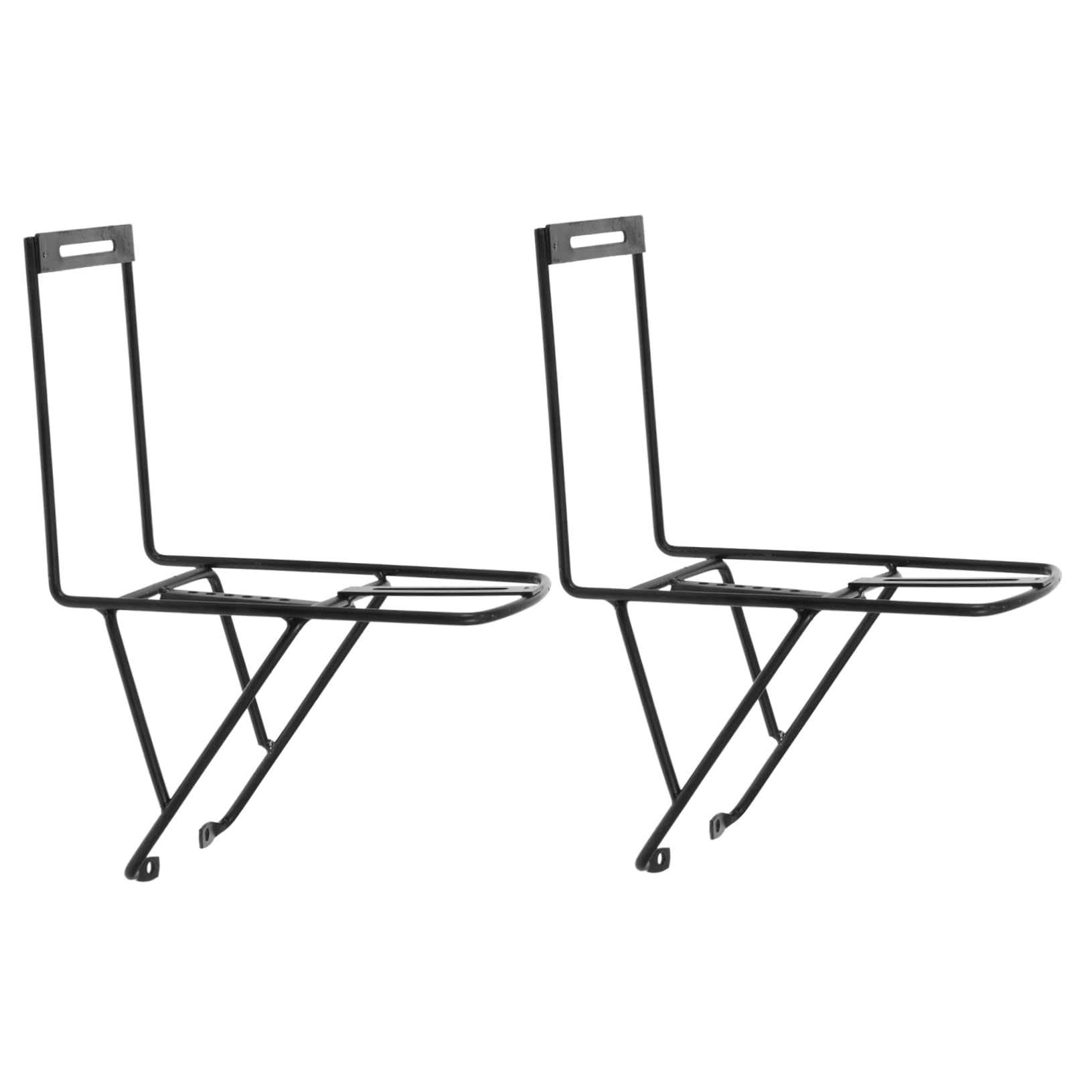 Happyyami 2pcs Durable Art Bike Front Rack Cycling Carrier Holder for and Bag Transport Lightweight and Compact Design Suitable for Bikes