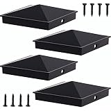 4 Pcs 6x6 Aluminum Pyramid Post Caps