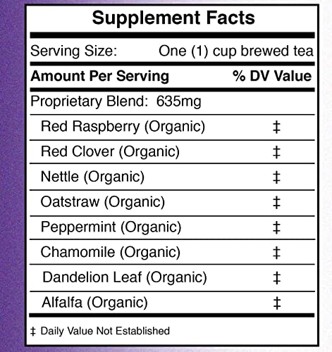 Herb Lore Preconception Fertility Tea For Women (60 Cups Loose Leaf) With Red Raspberry Leaf & Red Clover For Fertility, Herbal Fertility Cleanse Tea For Hormone Balance #TOP2