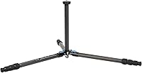 Vista 3 de SIRUI ST-124 Trípode de fibra de carbono con columna central triangular, impermeable, trípode de viaje para cámaras, 4 secciones, 62.2 pulgadas