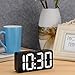 DreamSky Small Digital Alarm Clock for Bederoom, Large Big Numbers Display with Dimmer for Living Room, Electric Bedside Desk Clock with USB Charging Port, Adjustable Volume, USB-C Adapter Powered
