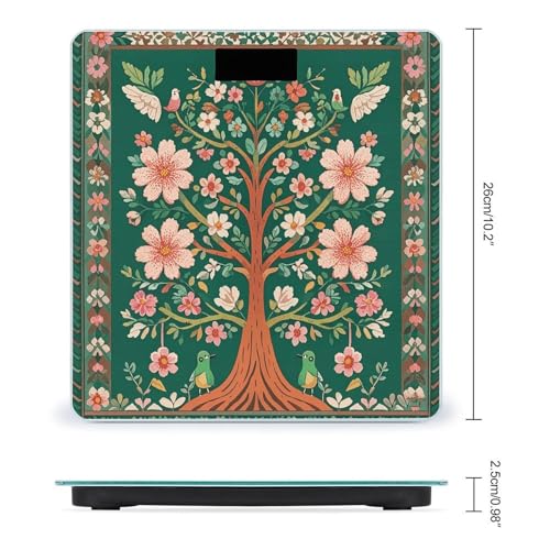 Báscula Digital Green Tree of Life de Vidrio Templado miniatura 2