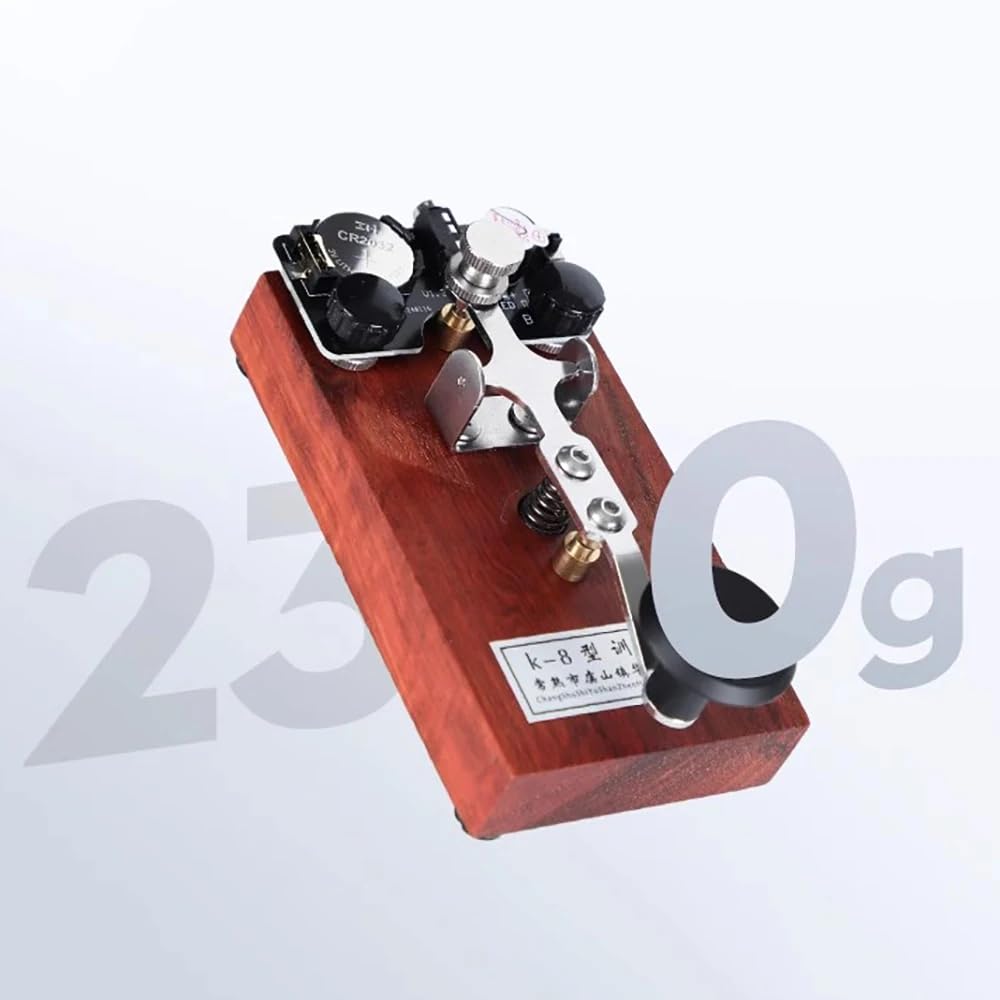 Tasto di Addestramento Manuale Tasto Codice Morse K-8 CW Morse Keyer Onde Corte Hf + Pannello di Pratica con Suoni E Luci