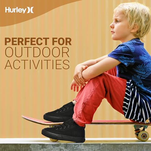 Hurley Roddy Kids High Top Skateboard Sneakers, Sports Shoes for Boys and Girls 6