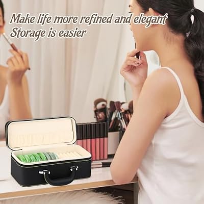 Yiju 15 Slots Bangle Box, Jade Bracelets Display Case Storage Case Jewelry Organizer PU Leather Bracelet Case for Retail Stores Dresser Engagement