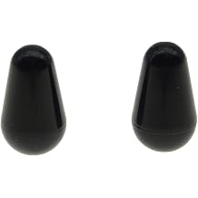 Dopro 2pcs Guitar 5 Way Pickup Switch Tip Switch Cap Switch Knob for USA FD Strat/Tele/Stratocaster Black