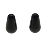 2pcs Guitar 5 Way Switch Tip Cap Switch Knob for USA Stratocaster/Strat Black