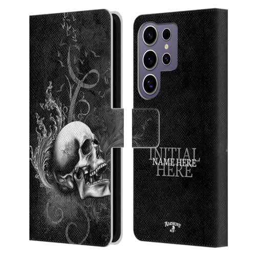 Coque Portefeuille Cuir Samsung Galaxy S25 Ultra Initiale et Nom Custom