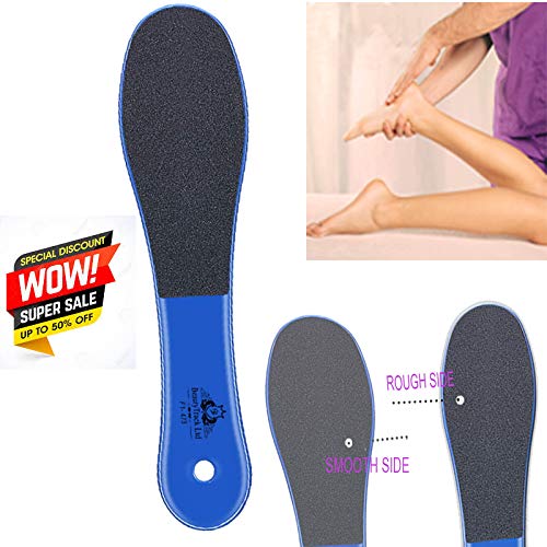 Double-Sided Foot Files Footfiles for Hard Skin Remover Foot Dry Skin Remover Feet Foot Rasp File Dead Skin Remover Foot Scrubber Hard Skin Remover Foot Care for Wet Dry Cracked Feet (Pack of 3 Blue) - Image 3