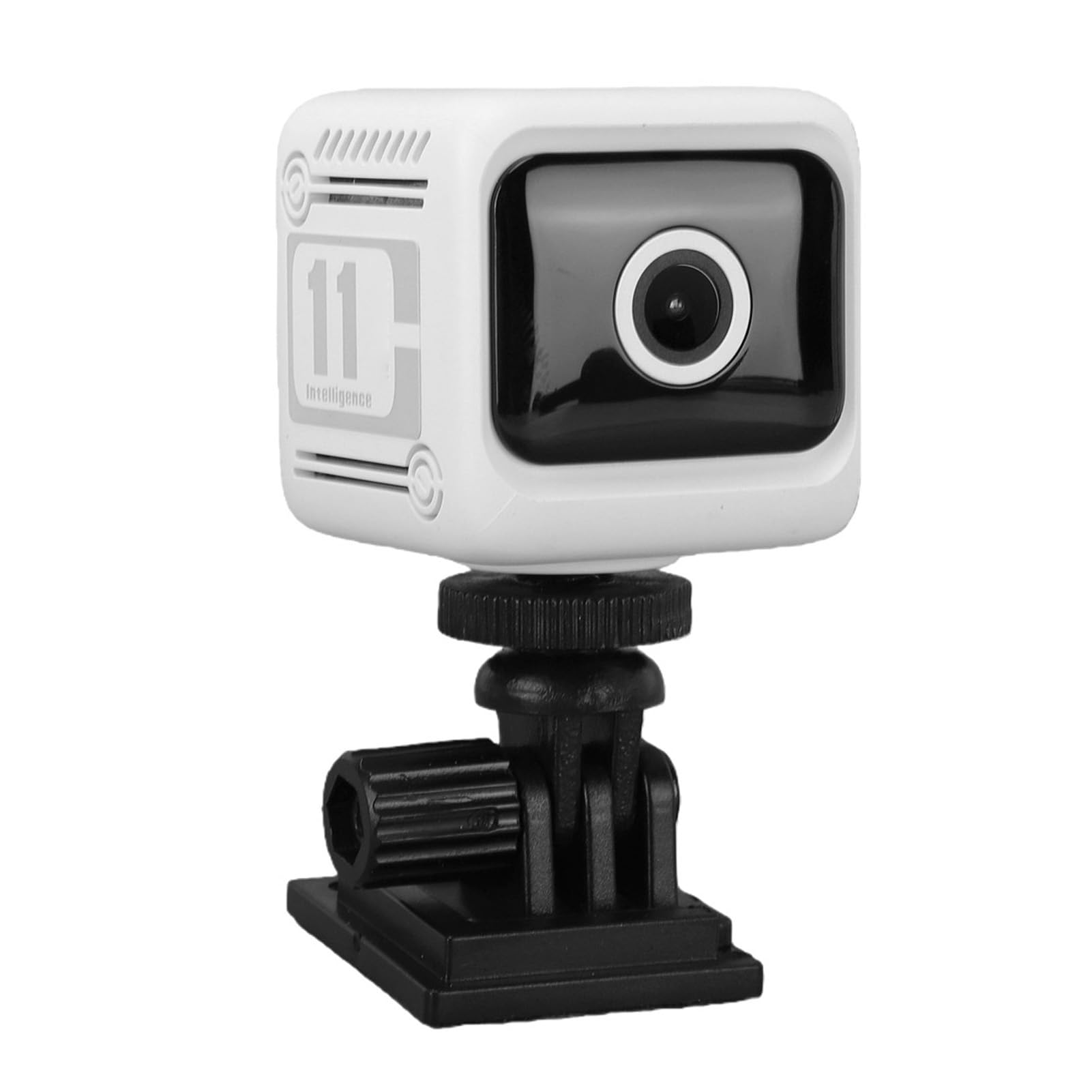 Dpofirs Telecamera di Sicurezza Interna (WHITE) | 1080P HD con APP di Rilevamento del Movimento WiFi da 2,4 GHz Visione Notturna Grandangolare a 130° Remota per il