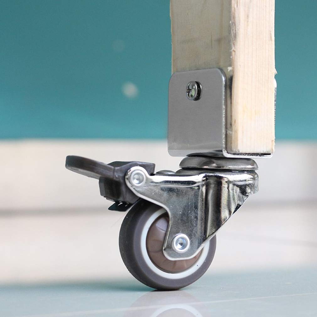 Wysokiej jakości ciche gumowe kółka obrotowe (38,1 cm) do łóżeczka dziecięcego, uchwyt w kształcie litery U, łożyska precyzyjne, nośność 75 kg, części zamienne do mebli
