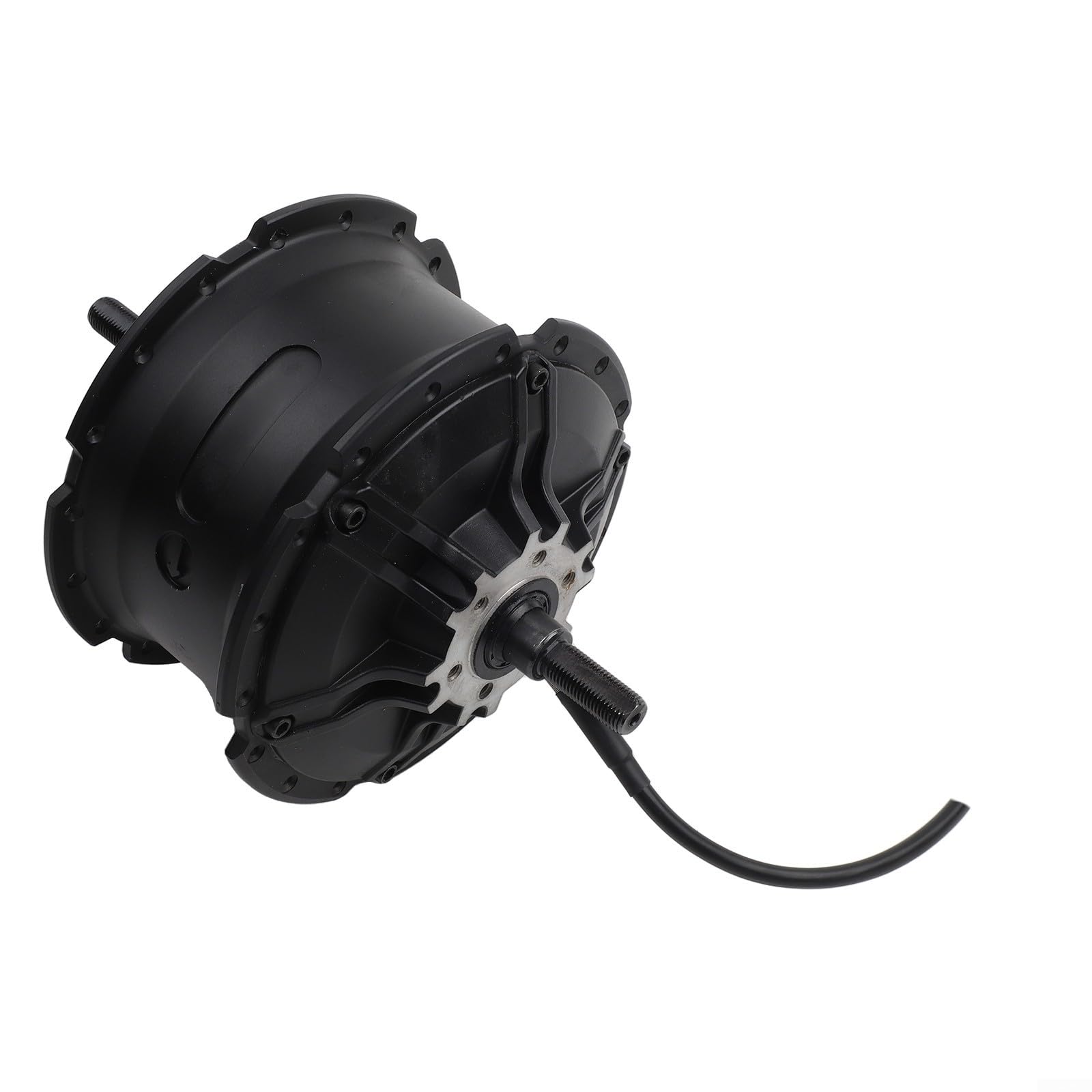 Moteur de moyeu de vélo sans balais 48 V 750 W avec couple élevé ≥ 75 Nm, entraînement arrière pour fourche de 175 mm/190 mm, compatible 6-9 vitesses, noir (largeur d'installation 175 mm)