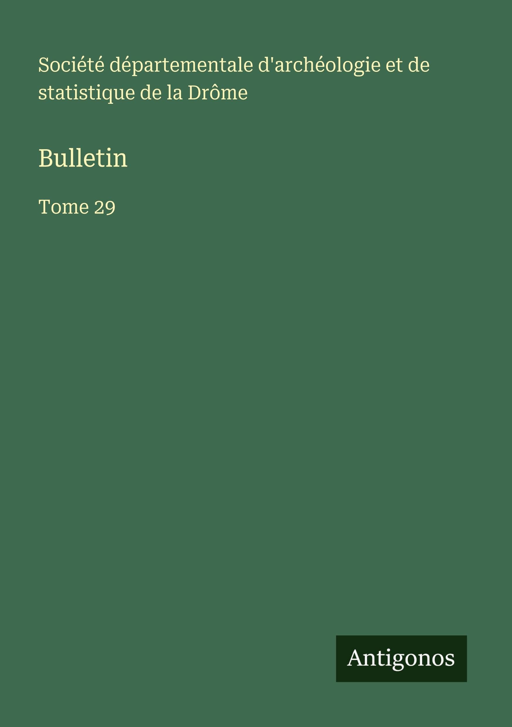 Bulletin: Tome 29