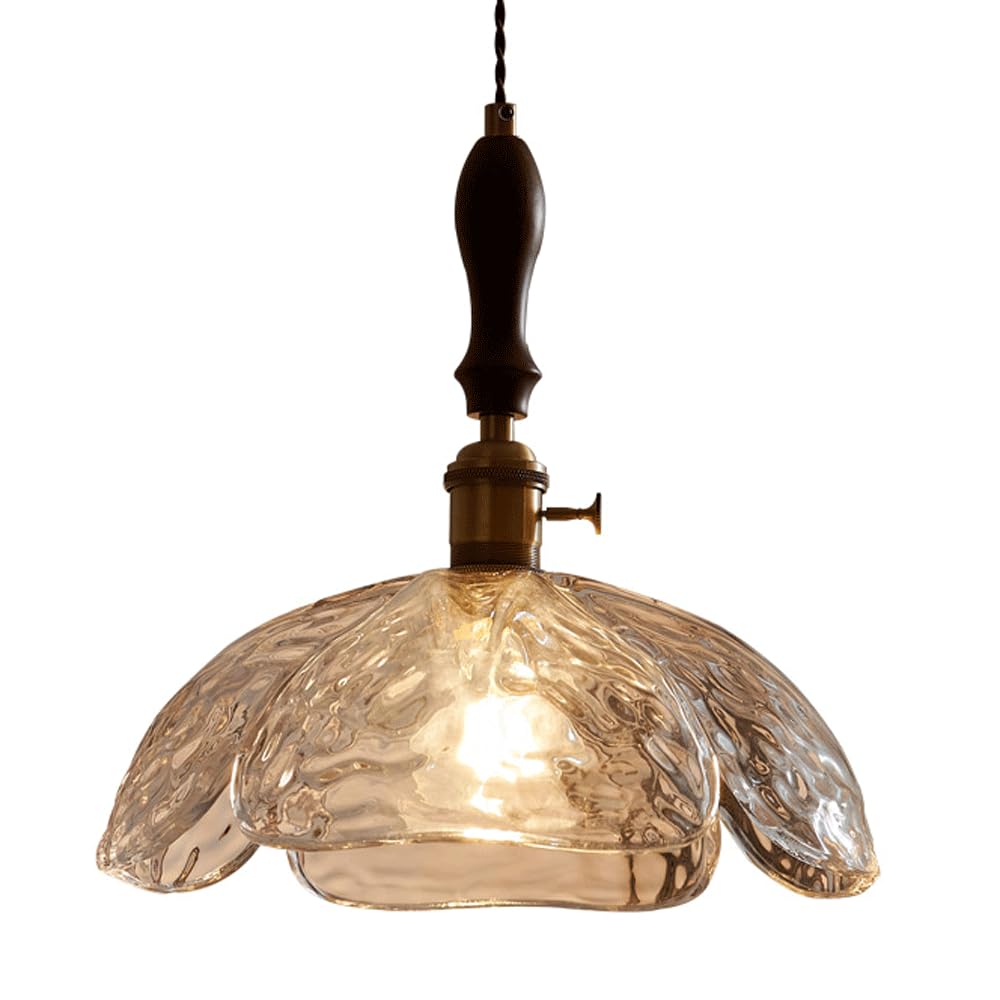 Lustre E27 en verre pour salon et couloir