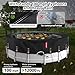 QH.HOME 16 Ft Round Pool Cover with Fast Tightening Patented Ratchet, Solar Pool Covers for Above Ground Pools, One-Piece Tear Resistant Swimming Pool Cover Protector with Upgraded Ultimate Windproof