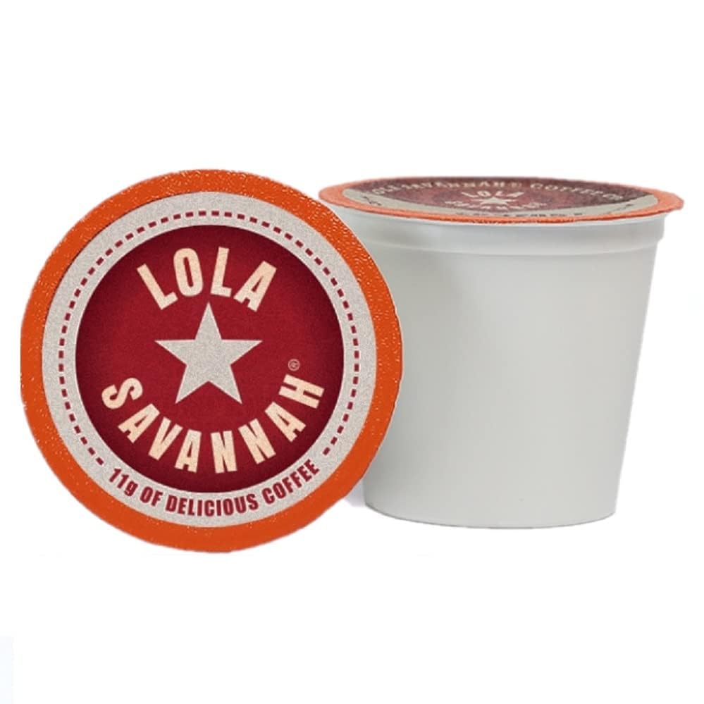 Lola Savannah Cápsulas de café de nueces de plátano, granos arábigos mezclados con notas dulces y cálidas de plátanos maduros y un toque de sabor a