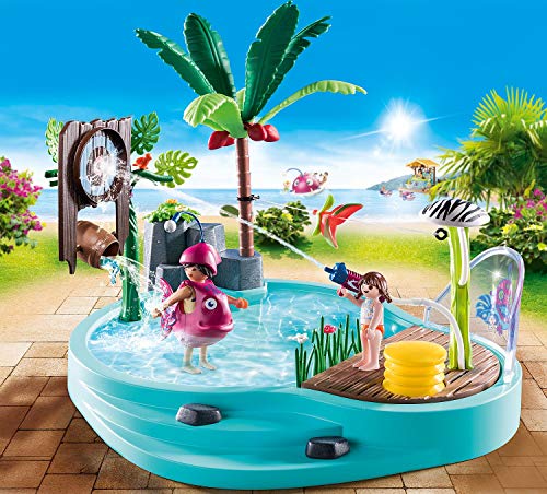 PLAYMOBIL Family Fun 70609 Aqua Park mit Rutschen, Zum Bespielen mit Wasser, Ab 4 Jahren & Family Fun 70610 Spaßbecken… – Bild 7