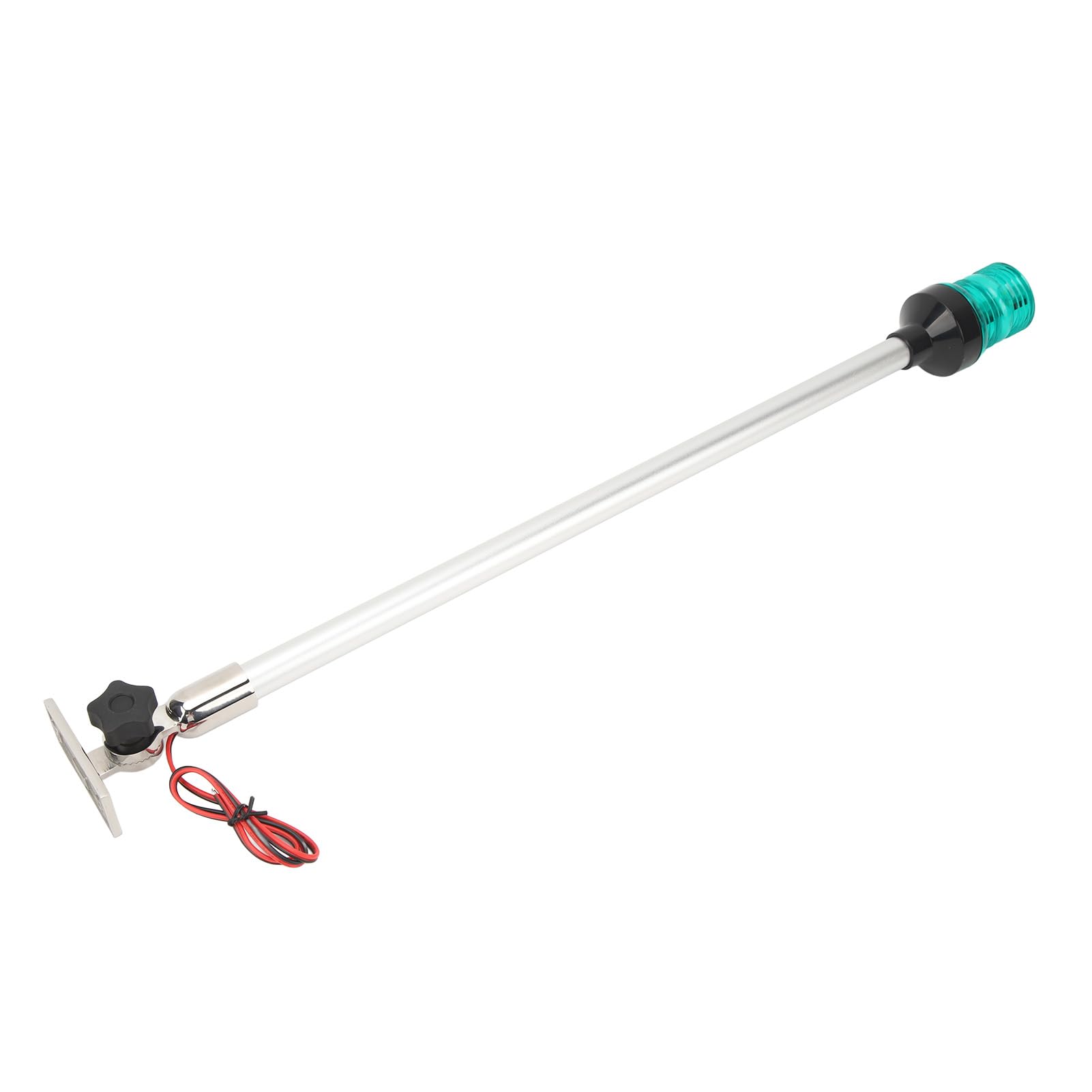Luce Marina per Palo di Poppa a LED Stabile Base in Acciaio Inossidabile 316 Luce di Navigazione per Barca per Yacht da Pesca 24 "33 LED (verde)