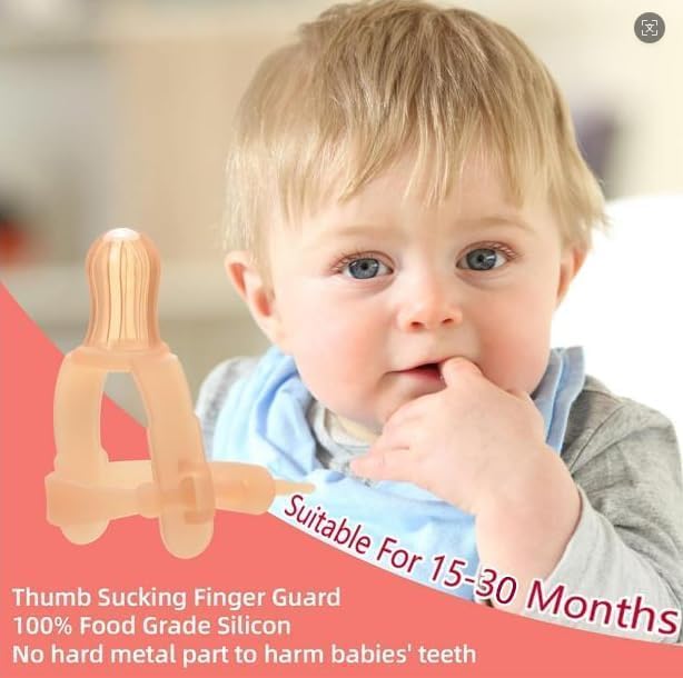 Miniatura 3 de Tope de succión de pulgar para niños  15 meses  Protector de pulgar ajustable para succión de pulgar kit de tratamiento de succión de pulgar de