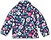 Amazon Essentials Light-Weight Water-Resistant Packable Mock Puffer Jackets Chaqueta, Floral Azul Marino, 11-12 años