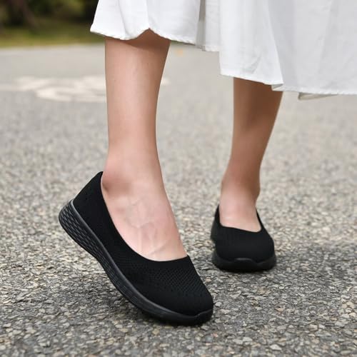 Puxowe Women's Shoes for Women Round Toe Slip on Women's Walking Flat Shoes Memory Foam Shoes Mesh Casual Nurse Sneakers Dress Shoes2