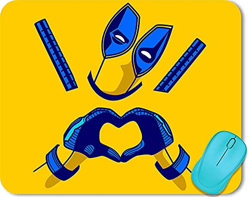 Image of ZORI Avengers - Deadpool Yellow Background Gaming Mouse Pad - Computer Laptop PC| WFH Office | Anti-Skid, Anti-Slip, Rubber Base | Avengers Superhero | (Deadpool 03 Yellow)