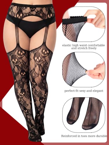 Image of Jadive 6 Pairs Plus Size Fishnet Tights