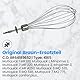 Anakel Home Ersatz-Mixerschläger BR64189652, kompatibel mit Braun MR6500M Mixer | Metallstäbe, 200 x 4 mm