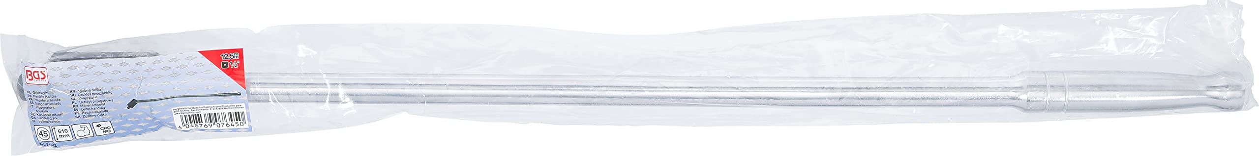 BGS 71042 | Mango articulado | cuadrado exterior 12,5 mm (1/2") | 610 mm