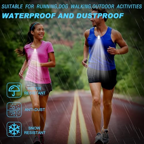 Kittmip 24 Pcs LED Safety Light Clip on Flashing Strobe Lights High Visibility Hands Free Running Lights for Runners, Dogs, Bike, Walking, Bicycle Helmet Hats Reflective Gear - Thumbnail 5
