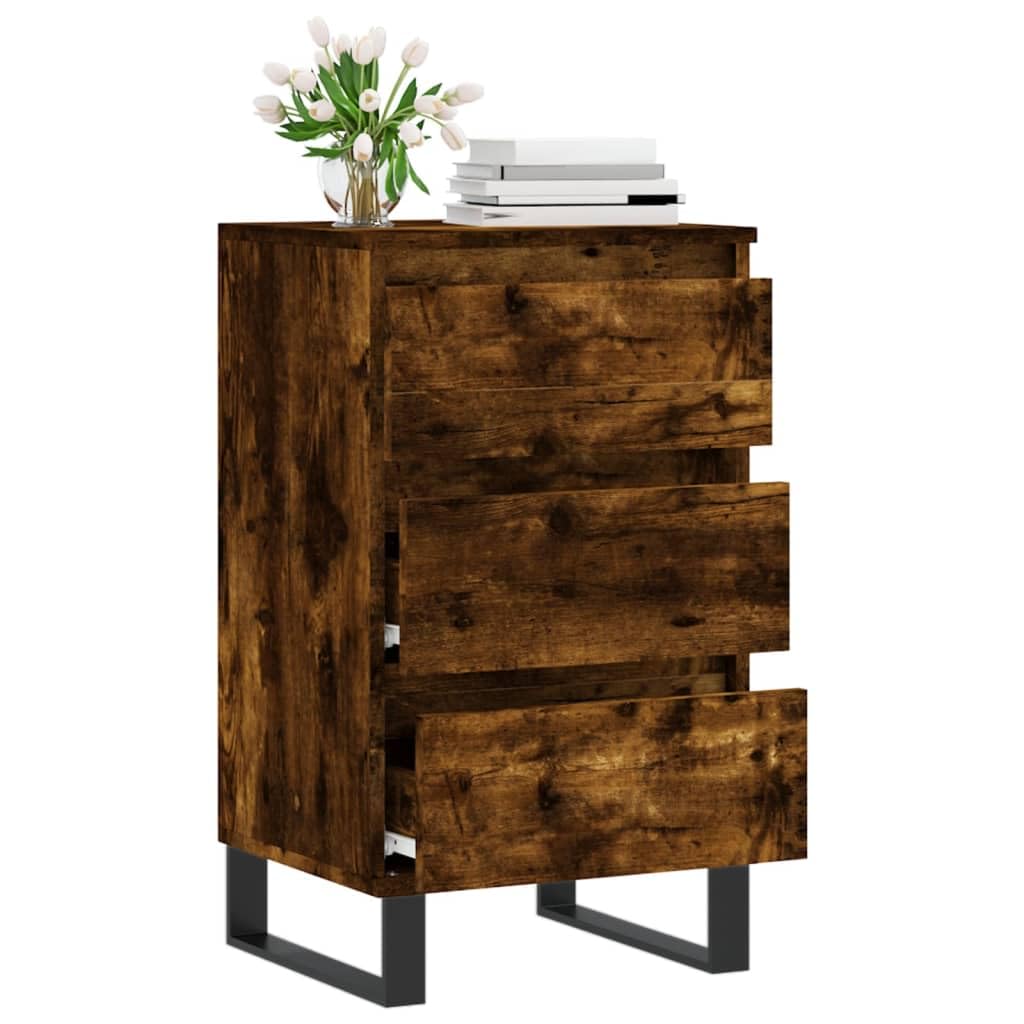 Credenza per affumicatura, 40 x 35 x 70 cm, materiale in legno, robusto Living Room Storage Cabinet con gambe in ferro, console versatile per entryway e cocina