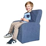 STASH Cute Comfy Kids Recliner Toddler Sofa Chair with Storage Chest for Toys Boys Girls Play-Room F