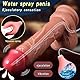 Jomyu Realistischer Penis Dildo Vibrator mit Spritzfunktion Leise Heizung Dildos Vibratoren mit 10 Vibrationen Silikon Massagegerät Analvibrator G-Punkt und Klitoris Sexspielzeug für Frauen Männer