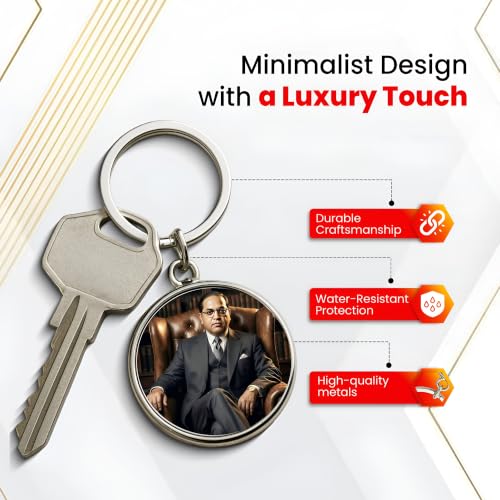 Image of MG | Protective Evil Eye /Spiritual Symbols /Om /Motivational Keychains | Double-Sided Metal Key Ring | Good Luck and devine Charm for Car, Bike, Home & Office