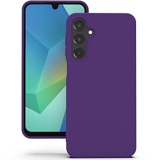 YATWIN Silicone Back Case for Samsung Galaxy A16, Soft-Touch Phone Back Cover for Samsung Galaxy A16 - Purple