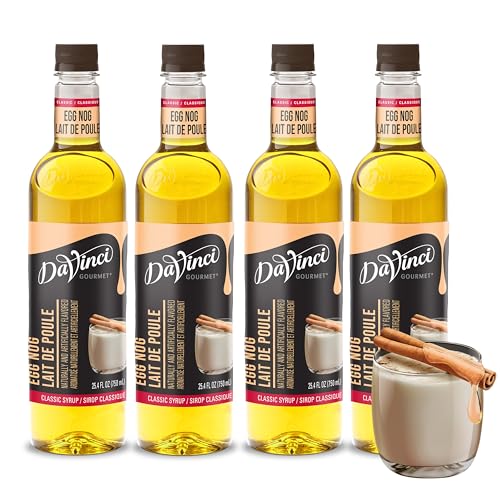 Image of DaVinci Gourmet Classic Egg Nog Syrup, 25.4 Fluid Ounces (Pack of 4)