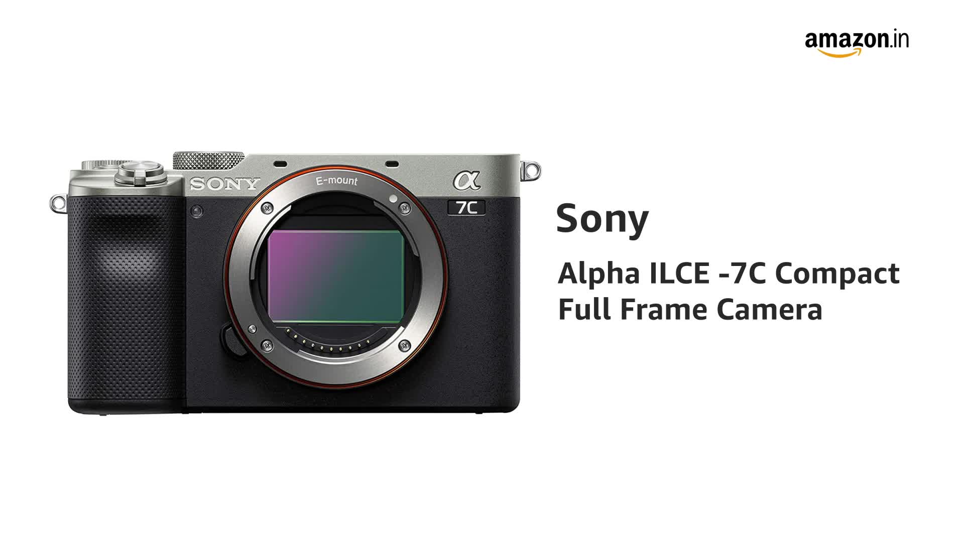 Sony Alpha ILCE-7C Compact Full Frame Camera | 4K with Flip Screen