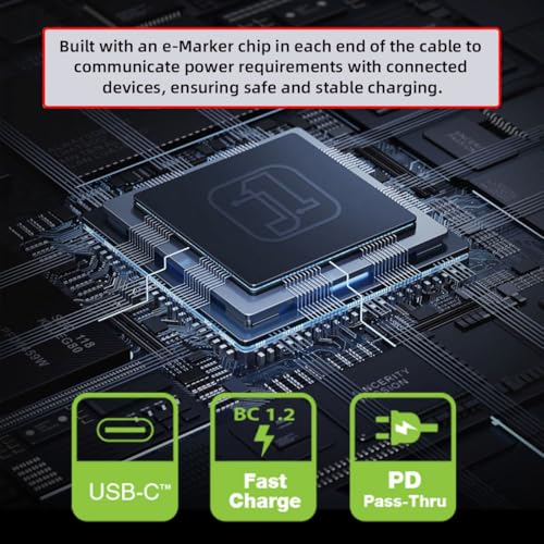 Adaptador USB 5.0 macho a hembra ángulo con 240W USB-C miniatura 3