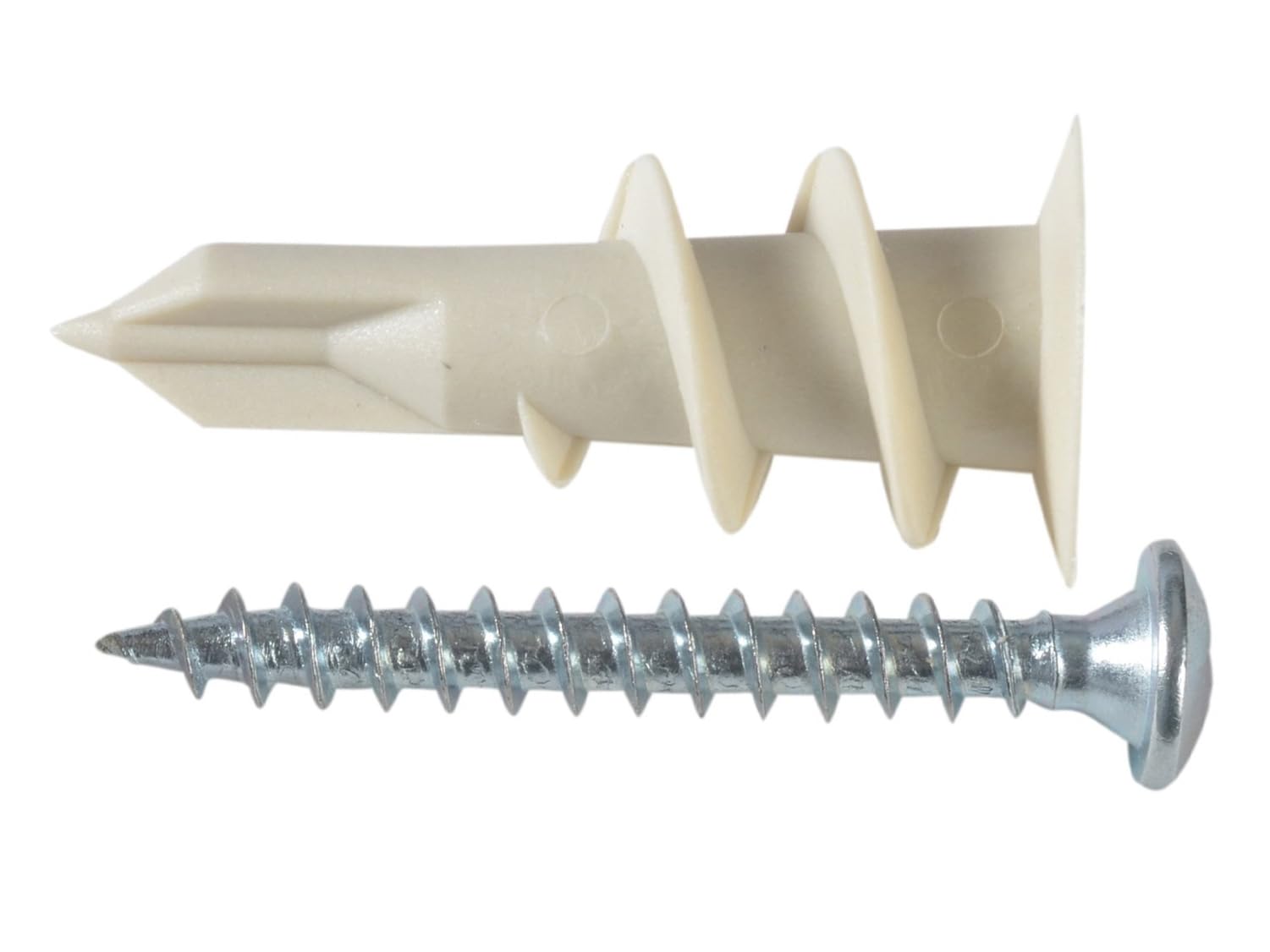 Forgefix Nylon Plasterboard Fixing 4.5 x 35mm ForgePack 6, suitable for use in most types of hollow walls and plasterboard. Nylon speed plugs can be used in electrical installations.