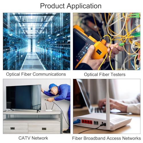 Conector rápido SC UPC de fibra óptica recto para redes de cableado CATV, pack de 10 unidades 5