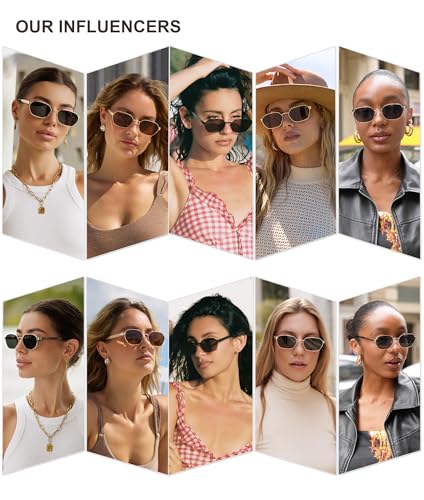 Image of SOJOS Trendy Polarized Hexagon Sunglasses Womens Mens SJ1238