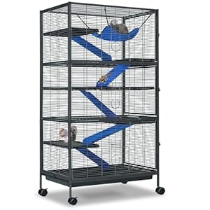 Viwat PP1110 6-stöckiger Kleintierkäfig mit Rollen