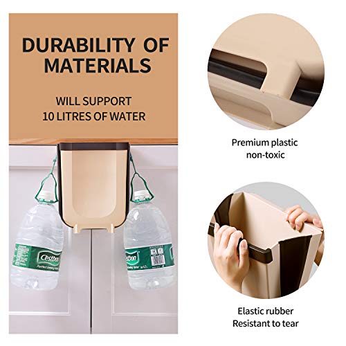 Caneca colapsable para basura de 9L para cocina y baño miniatura 4