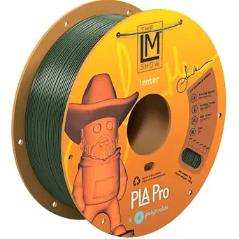 Polymaker PLA PRO Filament 1.75mm 1kg, Tough & High Rigidity LM Sparkle Green 3D Printing Filament 1.75mm, PolyLite PLA PRO 3D Printer Filament 1.75mm, Print with Most 3D Printers