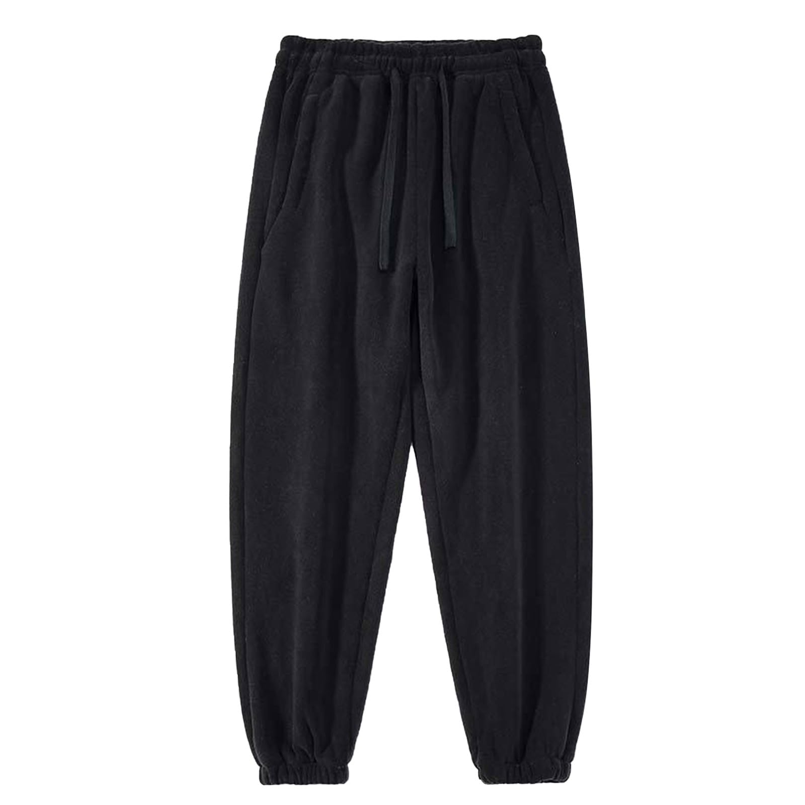 Generisch Thermohose Herren Winter Jogginghose Übergröße Freizeithose Baggy Fleecehose Lang Laufhose Bequem Sporthose Straight Herrenhose Schneehose Mit Fleece Gefüttert Und Verstärkt, L-8Xl