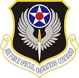 Air Force Special Ops Command Shield Shaped Sticker (USAF socom Operations (3 inch) USAF Licensed